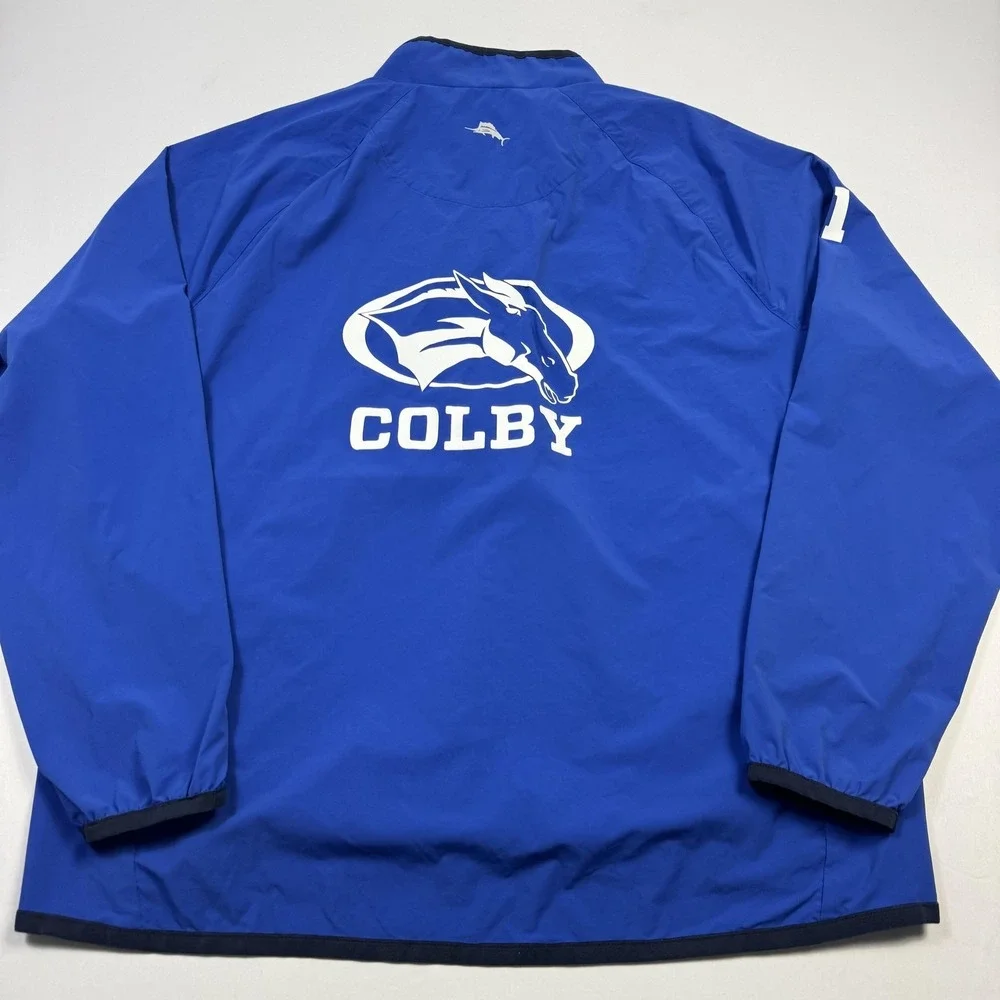 Tommy‎ Bahama Colby Lacrosse Jacket Womens XL Blue NCAA Quarter Zip Pullover